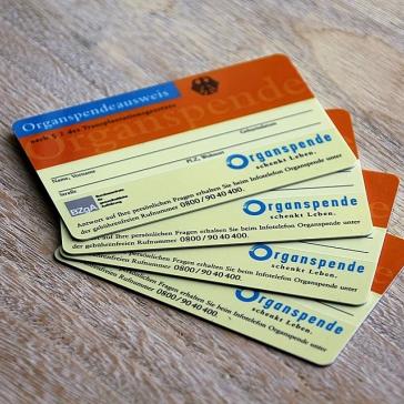 Organspendeausweis Miniaturbild